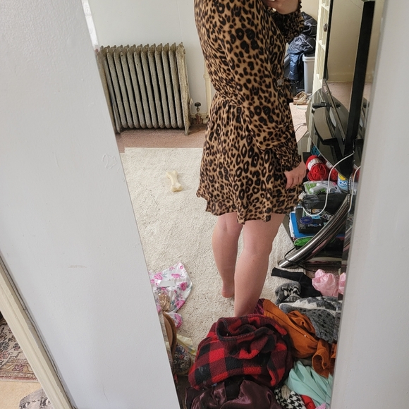 Pink Lily Leopard Dress! - Picture 2 of 2